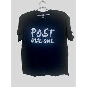 Post Malone Gildan Graphic T Shirt Men Size XL Black Glow in the Dark